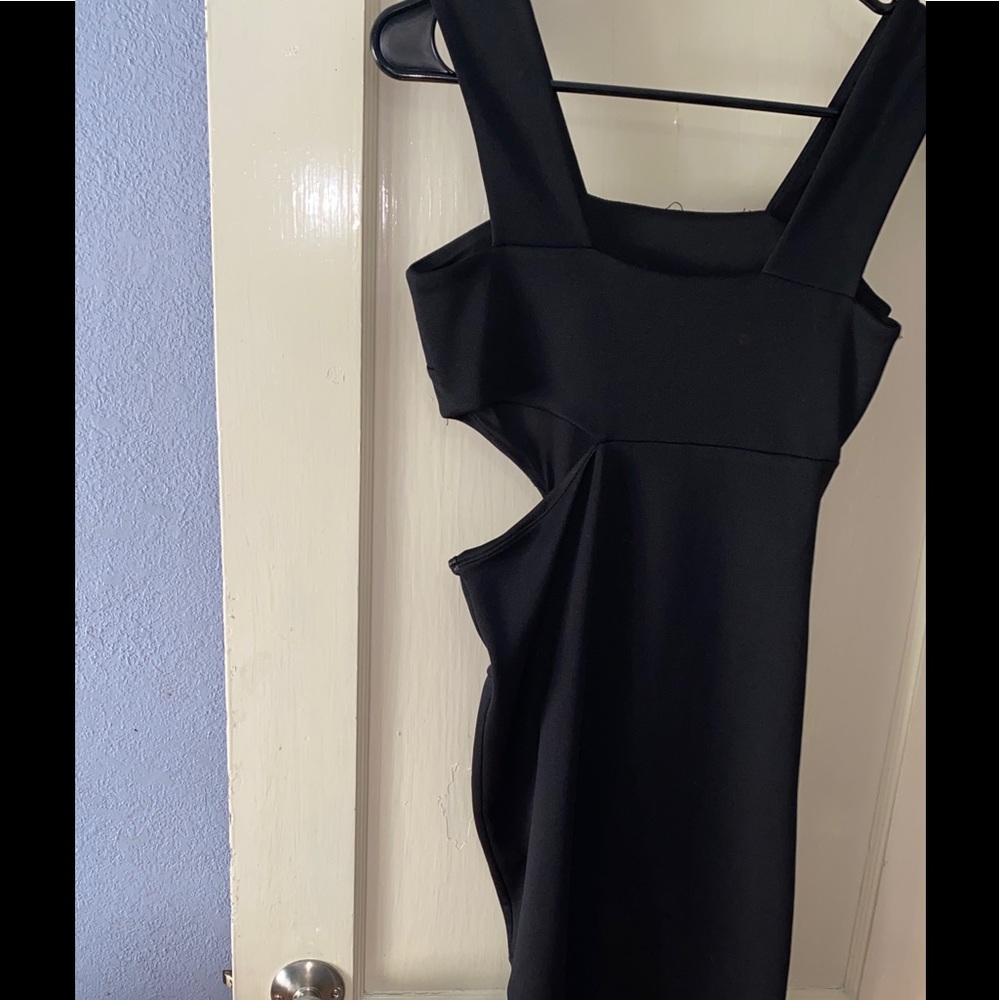 Black cut out dress